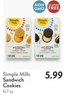 Fresh Thyme Simple Mills Sandwich Cookies offer