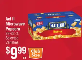 Smart & Final Act II Microwave Popcorn offer