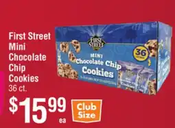 Smart & Final First Street Mini Chocolate Chip Cookies offer