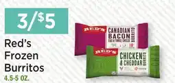 Heinen's Red's Frozen Burritos offer