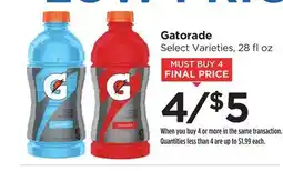 Food 4 Less Gatorade offer
