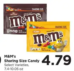 Food 4 Less M&M's Sharing Size Candy offer