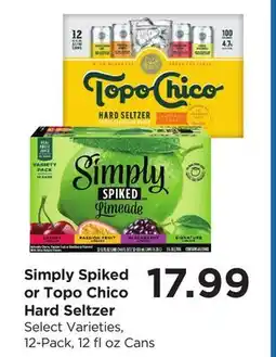 Food 4 Less Simply Spiked or Topo Chico Hard Seltzer offer