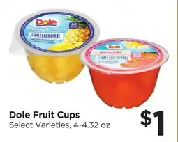 Food 4 Less Dole Fruit Cups offer