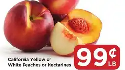 Food 4 Less California Yellow or White Peaches or Nectarines offer