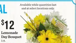 Mariano's Lemonade Day Bouquet offer