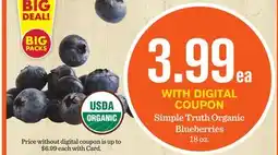 Mariano's Simple Truth Organic Blueberries offer