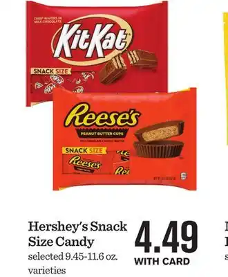 Mariano's Hershey's Snack Size Candy offer