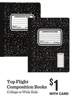 Mariano's Top Flight Composition Books offer