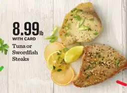 Mariano's Tuna or Swordfish Steaks offer