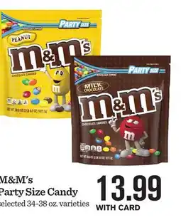 Mariano's M&M's Party Size Candy offer