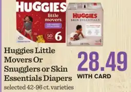 Mariano's Huggies Little Movers Or Snugglers or Skin Essentials Diapers offer