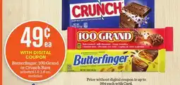 Mariano's Butterfinger, 100 Grand or Crunch Bars offer