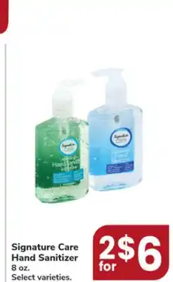 Jewel-Osco Signature Care Hand Sanitizer offer