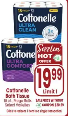 Jewel-Osco Cottonelle Bath Tissue offer