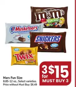 Jewel-Osco Mars Fun Size offer