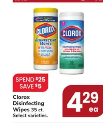 Jewel-Osco Clorox Disinfecting Wipes offer