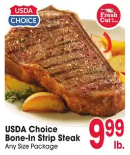 Jewel-Osco USDA Choice Bone-In Strip Steak offer