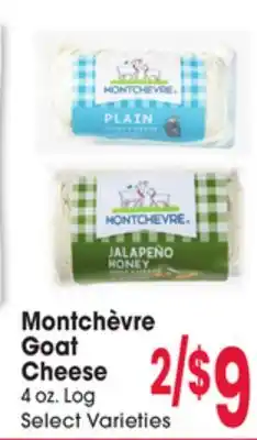 Jewel-Osco Montchèvre Goat Cheese offer