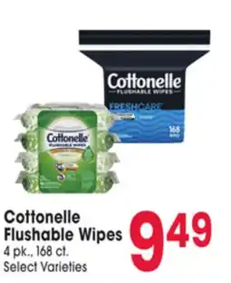 Jewel-Osco Cottonelle Flushable Wipes offer