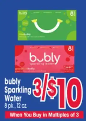 Jewel-Osco bubly Sparkling Water offer