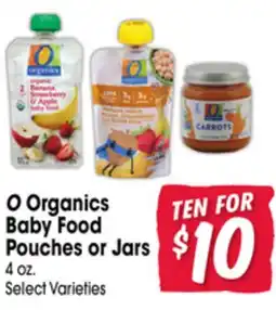 Jewel-Osco O Organics Baby Food Pouches or Jars offer