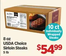 USDA Choice Sirloin Steaks