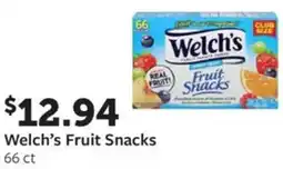 Fareway Welch's Fruit Snacks offer