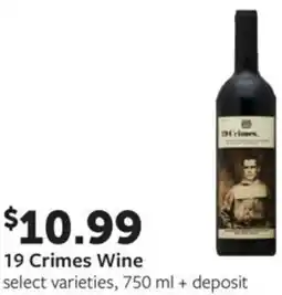 Fareway 19 Crimes Wine 750ml offer