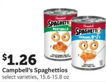 Fareway Campbell's Spaghettios offer