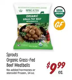 Sprouts Farmers Market Sprouts Organic Grass-Fed Beef Meatballs offer