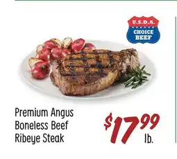 Sprouts Farmers Market Premium Angus Boneless Beef Ribeye Steak offer