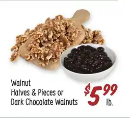 Sprouts Farmers Market Walnut Halves & Pieces or Dark Chocolate Walnuts offer