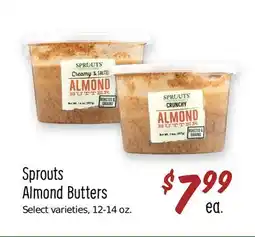 Sprouts Farmers Market Sprouts Almond Butters offer