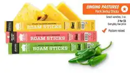 Sprouts Farmers Market SINGING PASTURES Pork Jerky Sticks offer