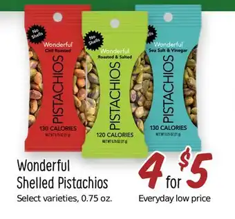 Sprouts Farmers Market Wonderful Shelled Pistachios offer