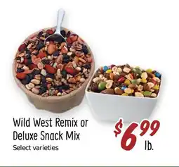 Sprouts Farmers Market Wild West Remix or Deluxe Snack Mix offer