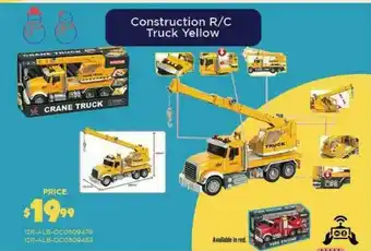 Construction R-c Truck Yellow