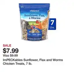 Tractor Supply Company ImPECKables Sunflower, Flax and Worms Chicken Treats, 7 lb offer