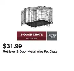 Tractor Supply Company Retriever 2-Door Metal Wire Pet Crate offer