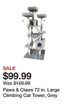 Tractor Supply Company Paws & Claws 72 in. Large Climbing Cat Tower, Grey offer