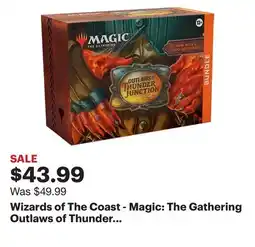 Best Buy Wizards of The Coast - Magic: The Gathering Outlaws of Thunder Junction Bundle - 9 Play Boosters, 30 Land cards + Exclusive A offer