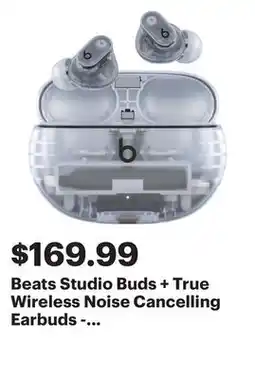 Best Buy Beats Studio Buds + True Wireless Noise Cancelling Earbuds - Transparent offer