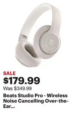 Best Buy Beats Studio Pro - Wireless Noise Cancelling Over-the-Ear Headphones - Sandstone offer
