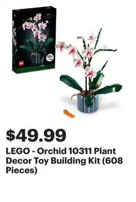 Best Buy LEGO - Orchid 10311 Plant Decor Toy Building Kit (608 Pieces) offer