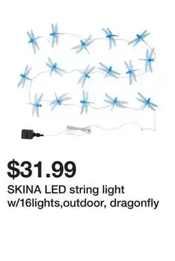 Ikea SKINA LED string light w/16lights,outdoor, dragonfly offer