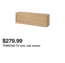 Ikea TONSTAD TV unit, oak veneer offer