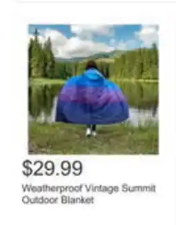Costco Weatherproof Vintage Summit Outdoor Blanket offer