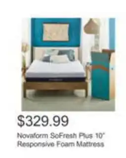 Costco Novaform SoFresh Plus 10" Responsive Foam Mattress offer
