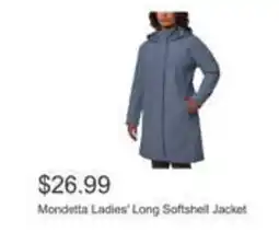 Costco Mondetta Ladies Long Softshell Jacket offer
